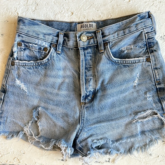 Agolde Pants - Agolde denim shorts